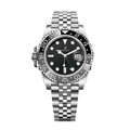 GMT Explorer 40 – Black & Grey Dial | Stainless Steel Jubilee Bracelet & Dual-Tone Ceramic Bezel